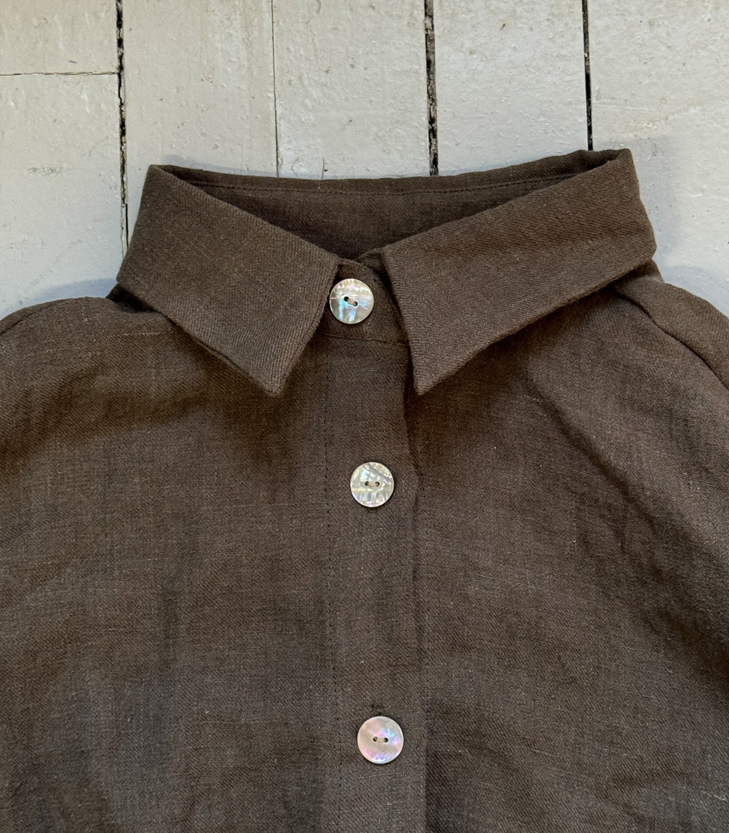 *LES ACCROCHÉS* Chemise ample « PARKA » - LICHEN