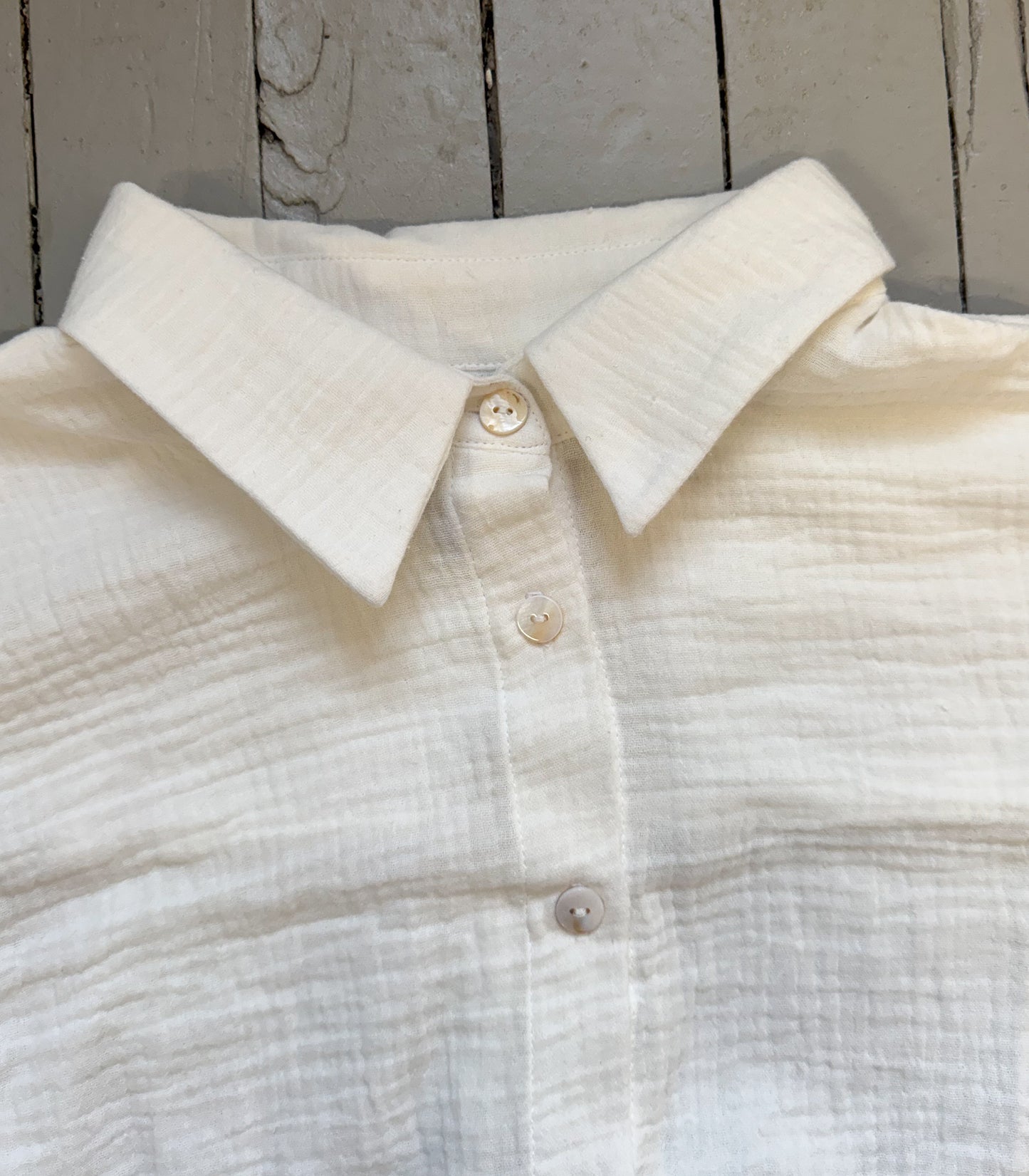 *LES ACCROCHÉS* - Chemise ample « MARSEILLE » - Ricotta