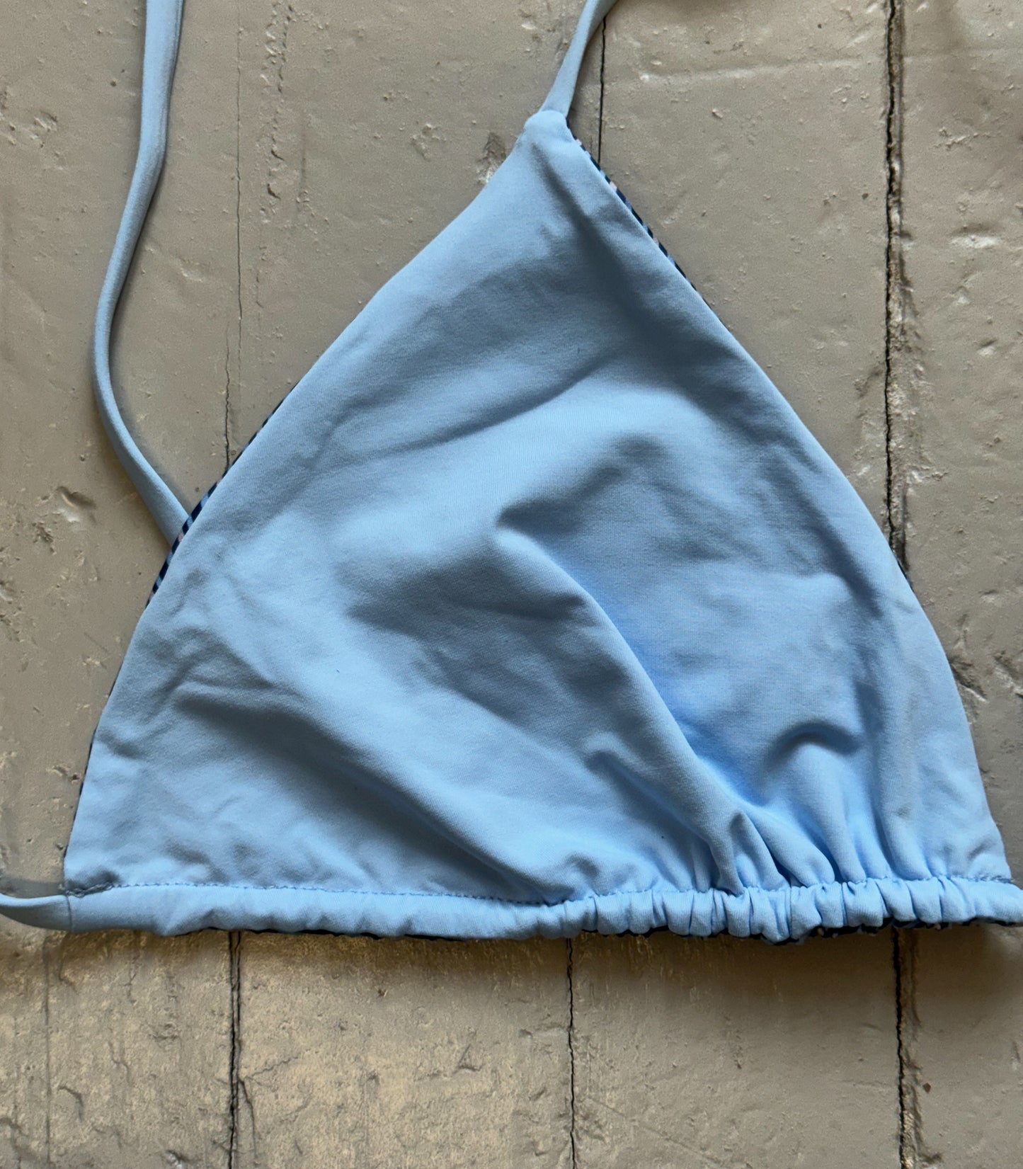 *LES ACCROCHÉS* - Haut de bikini « LUNA » - Blue stripes