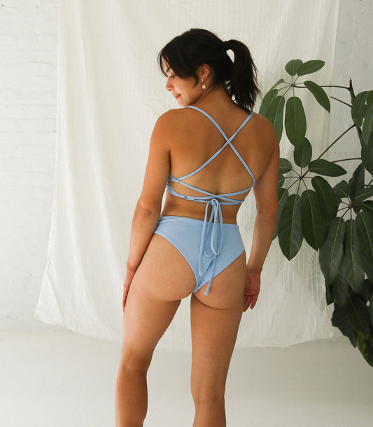 Bas de bikini « TIGUIDOU » - Sangria Bleue