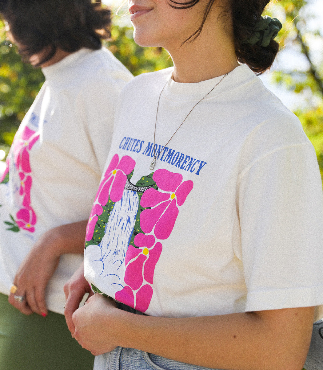 *LES ACCROCHÉS* MAJEUR* Tshirt unisexe « MONTMORENCY » - Off white