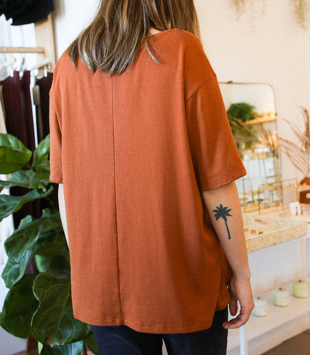 T-shirt « NOT SO BASIC » - Clay