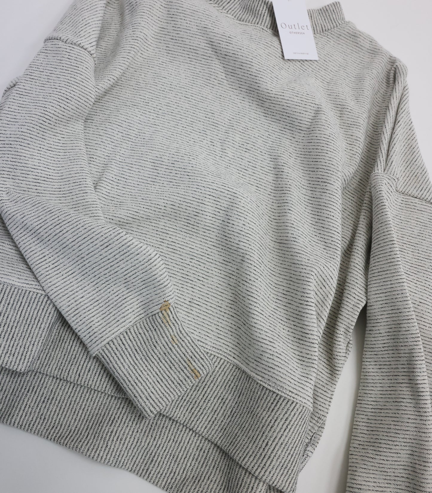 *LES ACCROCHÉS 1000* - CREWNECK TRICOT OVERSIZE «CROISIÈRE » - SALT AND PEPPER