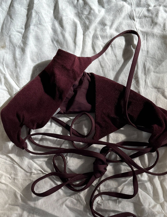 ÉCHANTILLON - Haut de bikini « SUL’SIDE » - Cassis