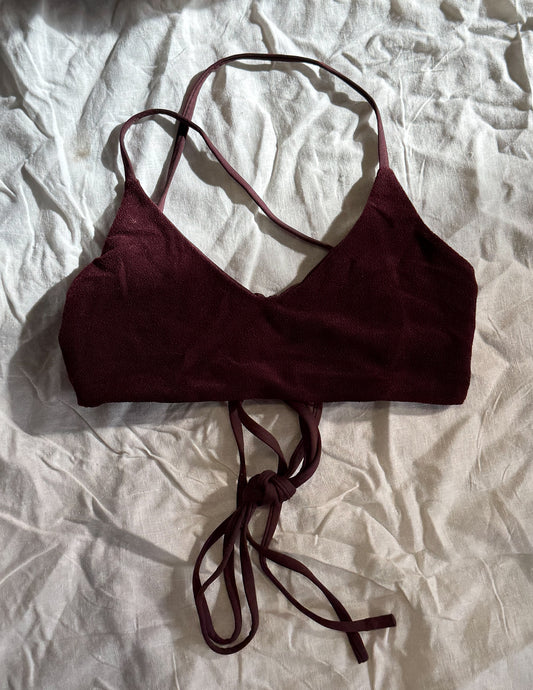 ÉCHANTILLON - Haut de bikini « SUL’SIDE » - Cassis