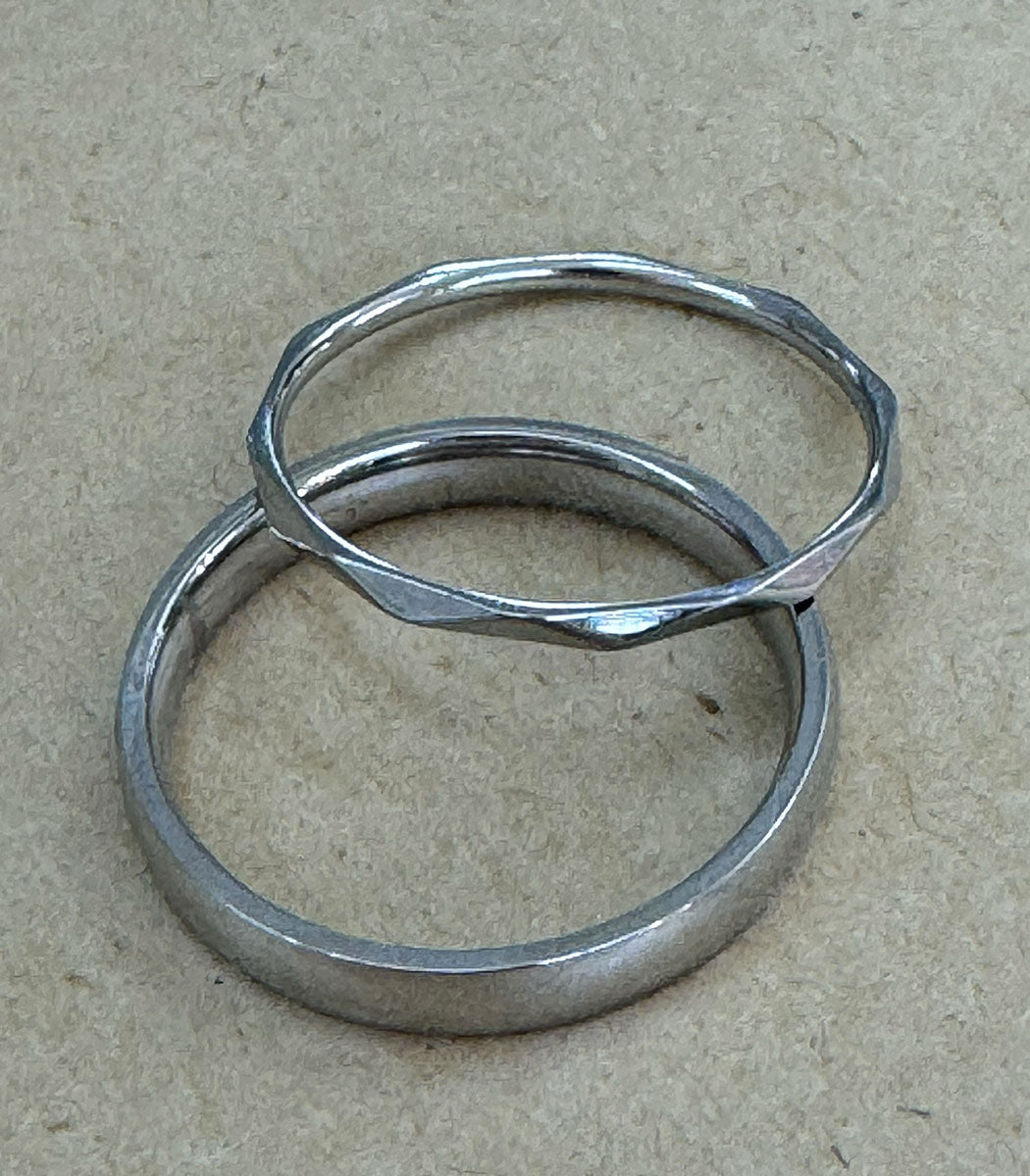 Bague en argent stainless - GÉOMÉTRIQUE