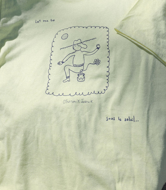 *LES ACCROCHÉS* Tshirt imprimé « SOUS LE SOLEIL » - Jaune éclatant
