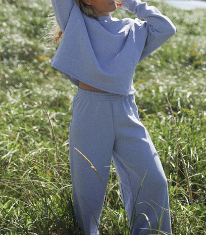 Pantalon coton ouaté «CASUAL» - Galet