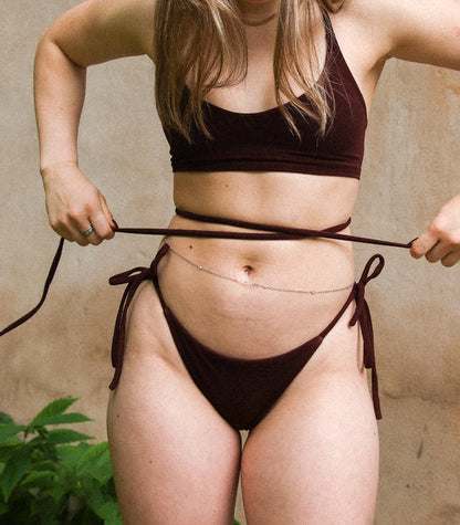 Haut de bikini « SUL’SIDE » - Cassis